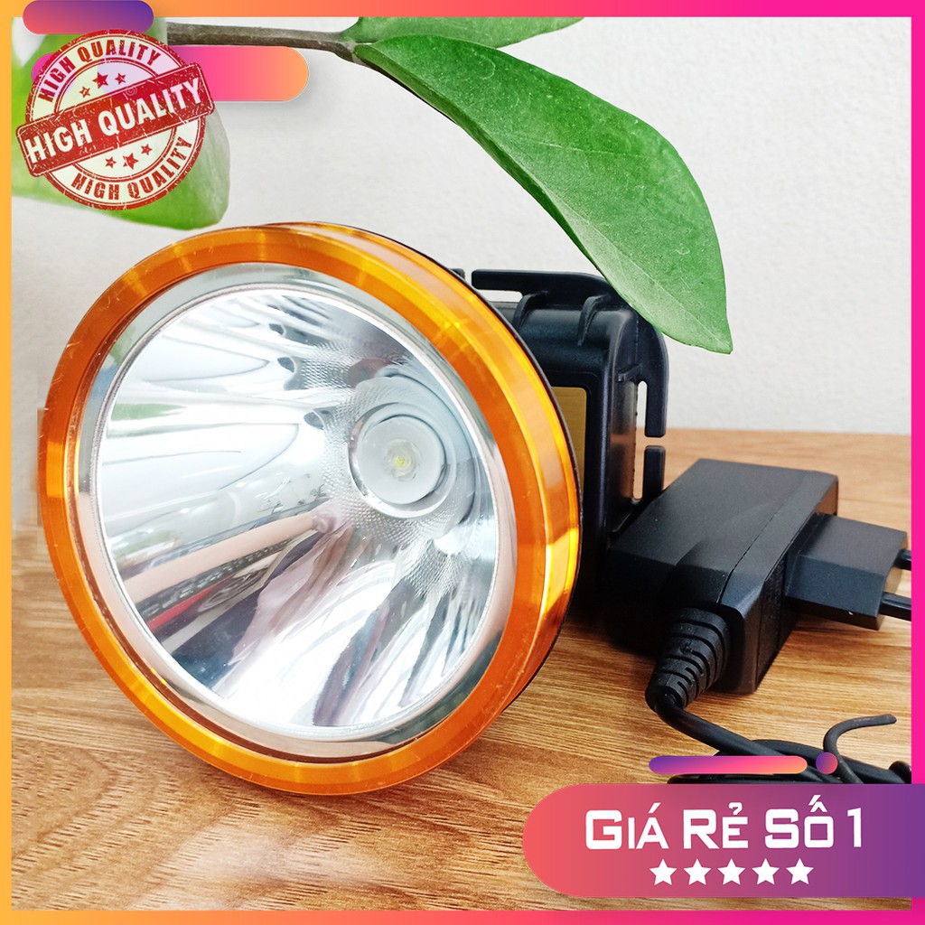 ĐÈN PIN đội đầu SẠC LED SIÊU SÁNG HD-802 chóa 80mm CAO CẤP