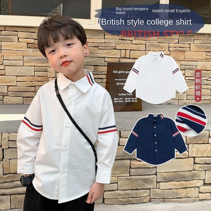 Áo Sơ Mi Tay Dài Thời Trang Dành Cho Bé Trai