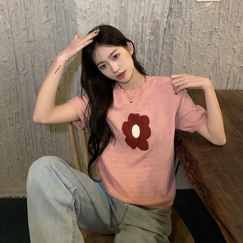 Áo Thun NgắN Tay In Hoa Xinh XắN JL-TX-354