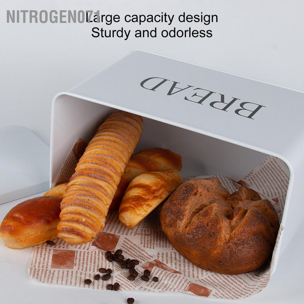 ❤️ Nitrogen071Hộp Đựng Thực Phẩm Bánh Mỳ nhỏ Dung tích lớn An toàn không mùi Thiết kế gọn Tay cầm tay Không có đế cho thực phẩm