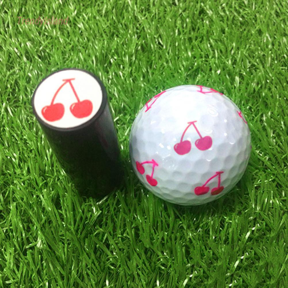 1pc Golf Ball Stamp Quick Drying Golf Ball Marker Impression Seal Random Pattern Sports Accessories