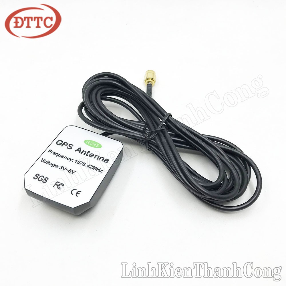 Anten GPS giắc SMA (dây dài 3 mét)