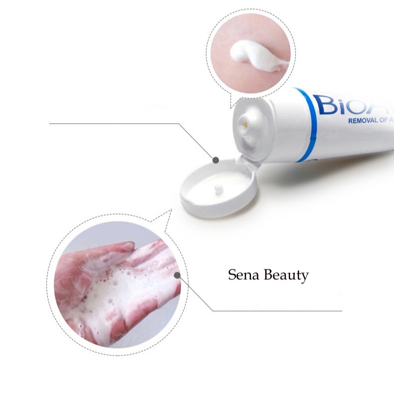 Sữa rửa mặt cho da mụn Bioaqua Pure Skin Anti Acne Cleanser 100G Senabeauty | BigBuy360 - bigbuy360.vn