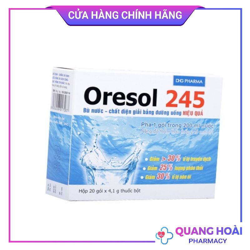 Oresol 245 bù nước điện giải cho cơ thể