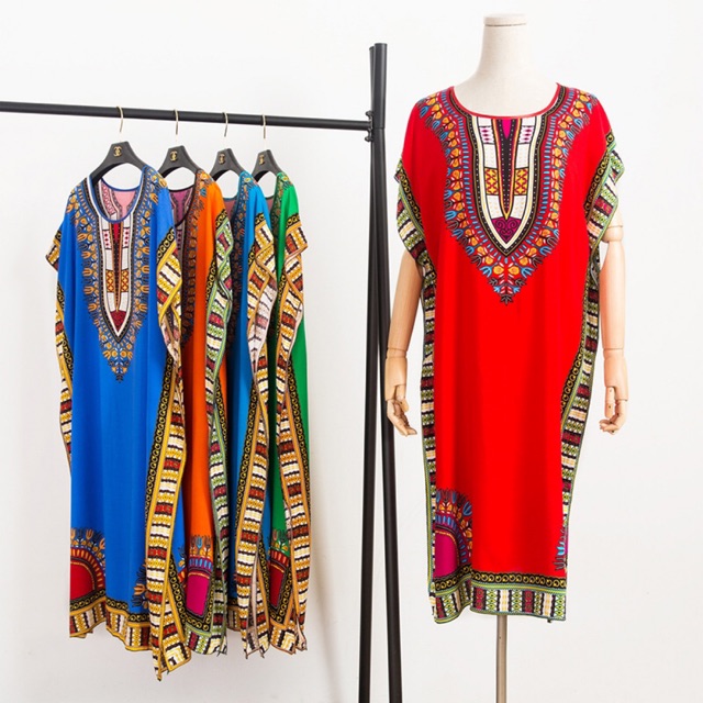 ĐẦM TÔN MÁT LẠNH MÙA HÈ HỌA TIẾT BOHO SIÊU ĐẸP GIÁ SỈ