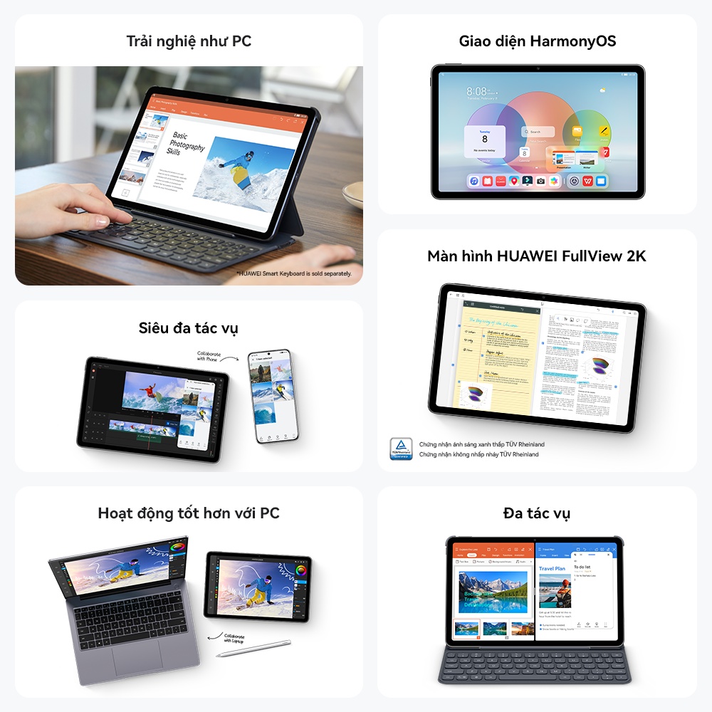 Máy tính bảng Huawei MatePad | Màn hình 2K FullView | Cộng tác đa màn hình