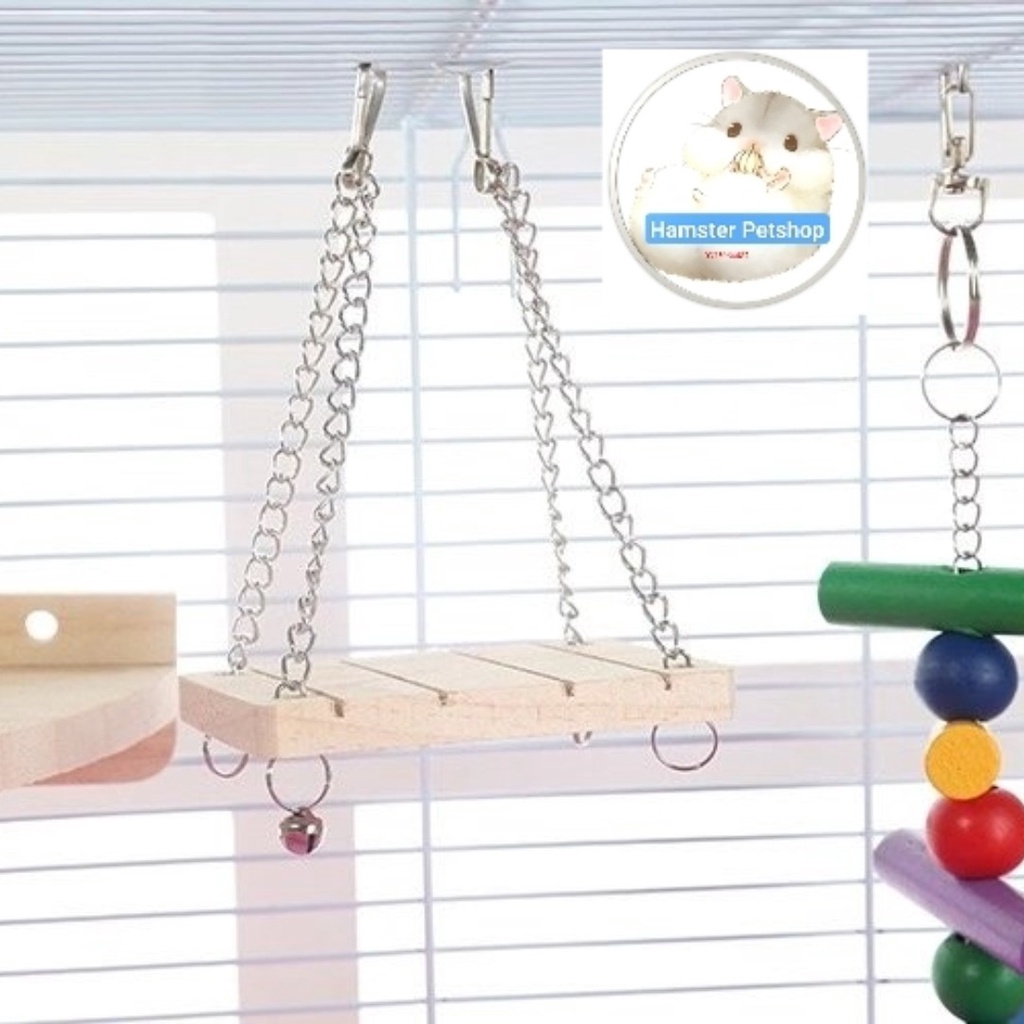 Xích đu gỗ cho Hamster,  sóc