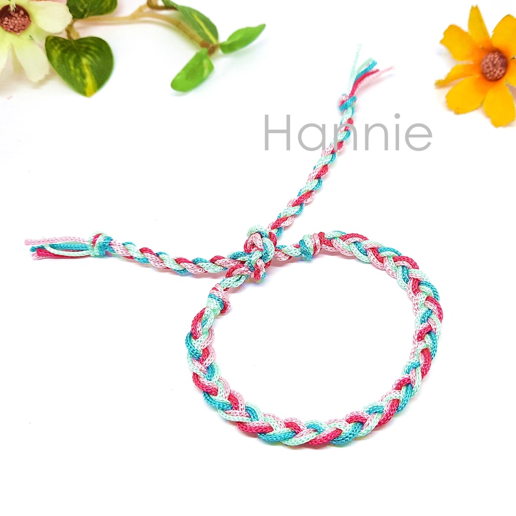 (Tay/Chân) Vòng chỉ tình bạn màu pastel - Vòng đeo nam nữ chống thấm nước waterproof - Friendship Bracelet handmade
