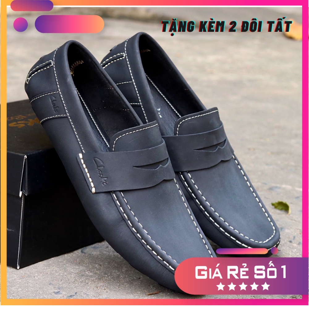 Giày lười nam da bò cao cấp, nhập Thái Lan Full hộp, bảo hành 2 Năm, mã SP CL03M, Thai Fashion Store