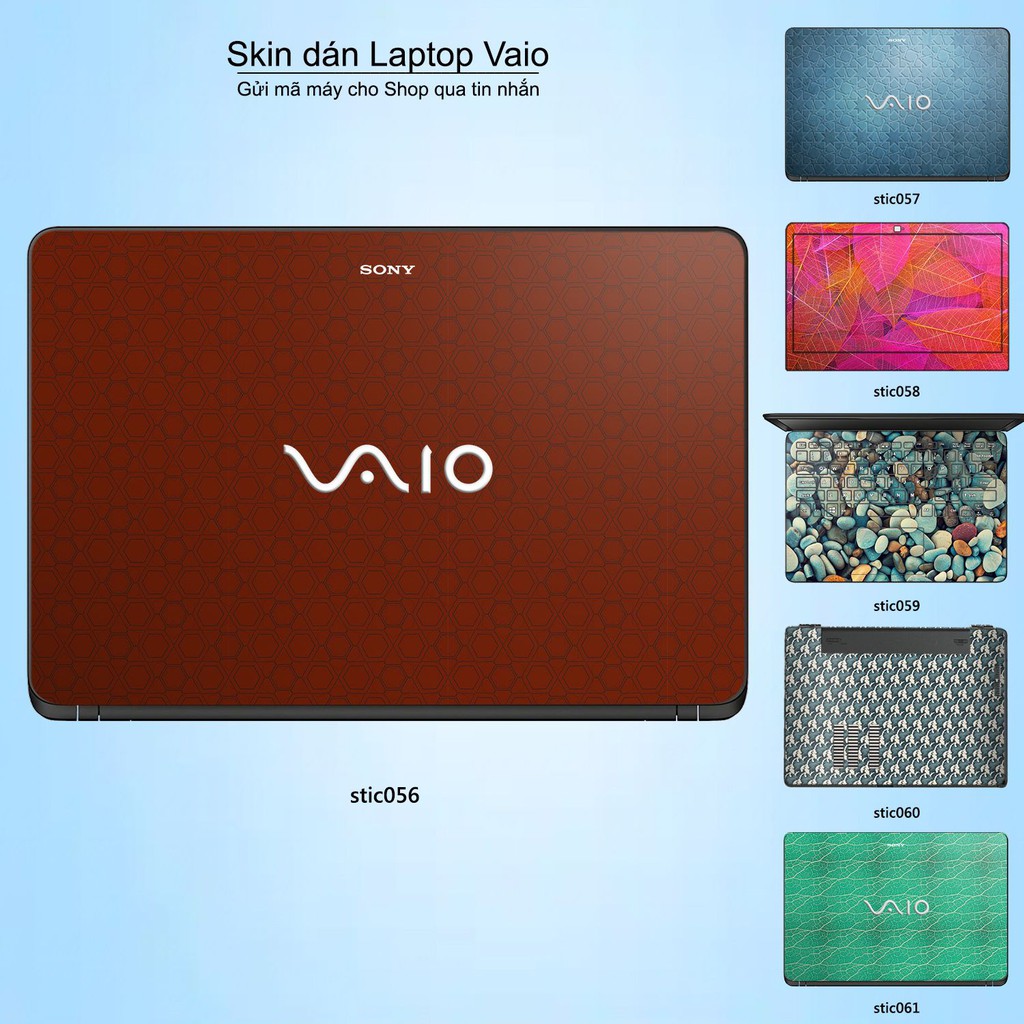 Skin dán Laptop Sony Vaio in hình Hoa văn sticker _nhiều mẫu 10 (inbox mã máy cho Shop)