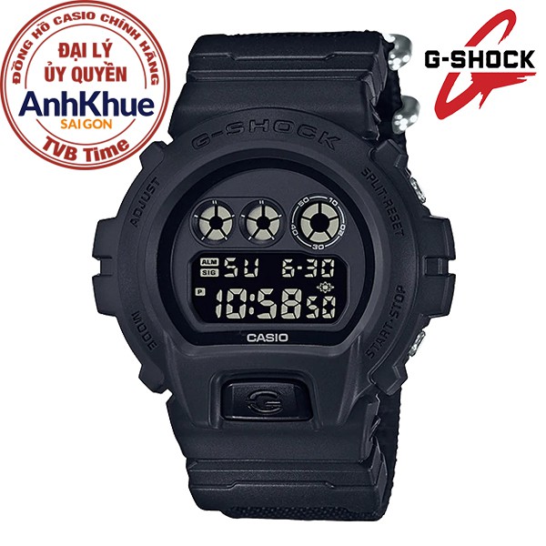 Đồng hồ nam dây vải Casio G-Shock chính hãng Anh Khuê DW-6900BBN-1DR