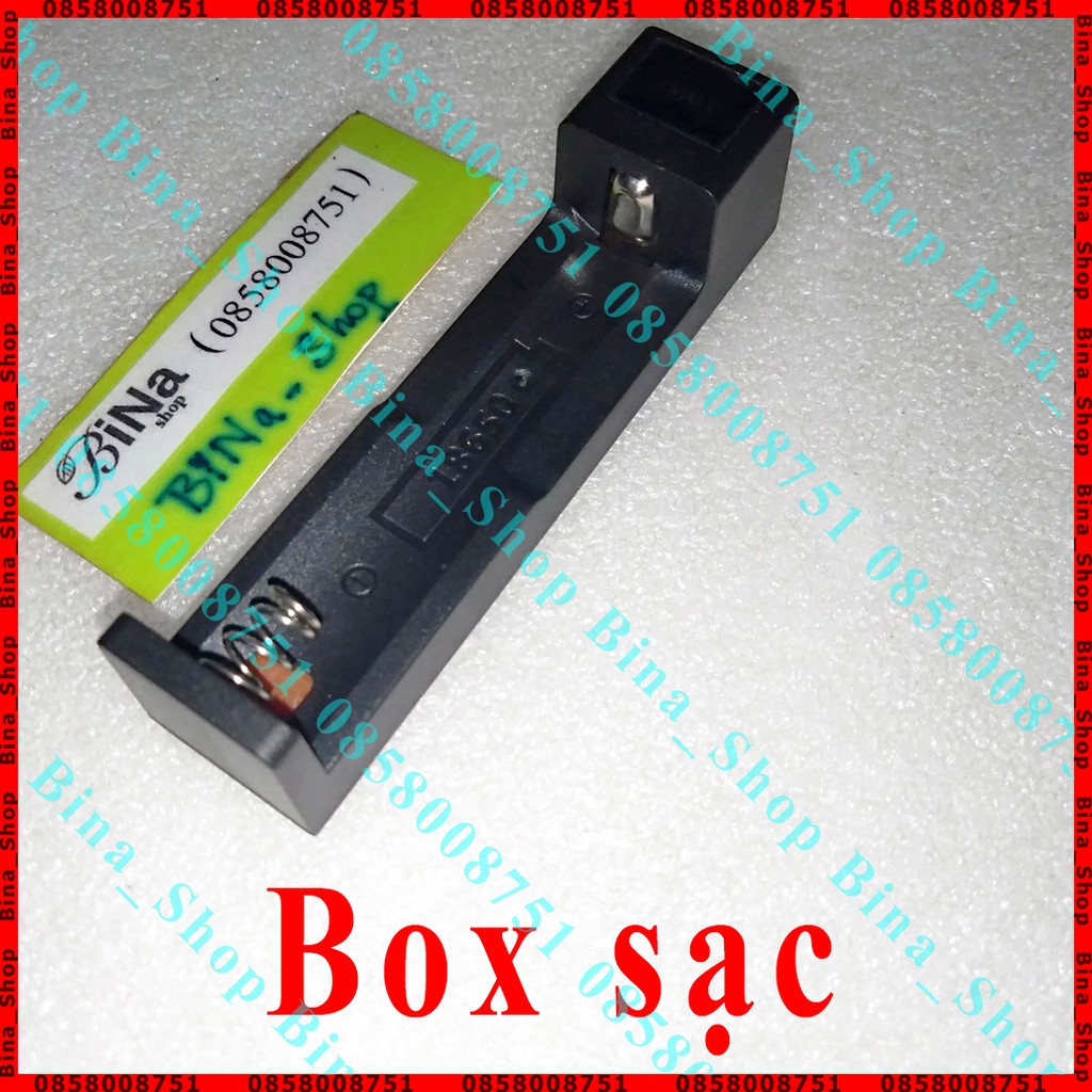 Bộ sạc pin 18650 1 khe tự ngắt khi đầy Box sạc 1 cell pin tiện dụng (Cáp sạc mua riêng)
