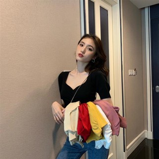 Áo thun len dúm ngực -