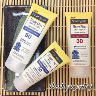 Kem chống nắng vật lý Neutrogena Sheer Zinc Dry Touch SPF 30 - SPF 50