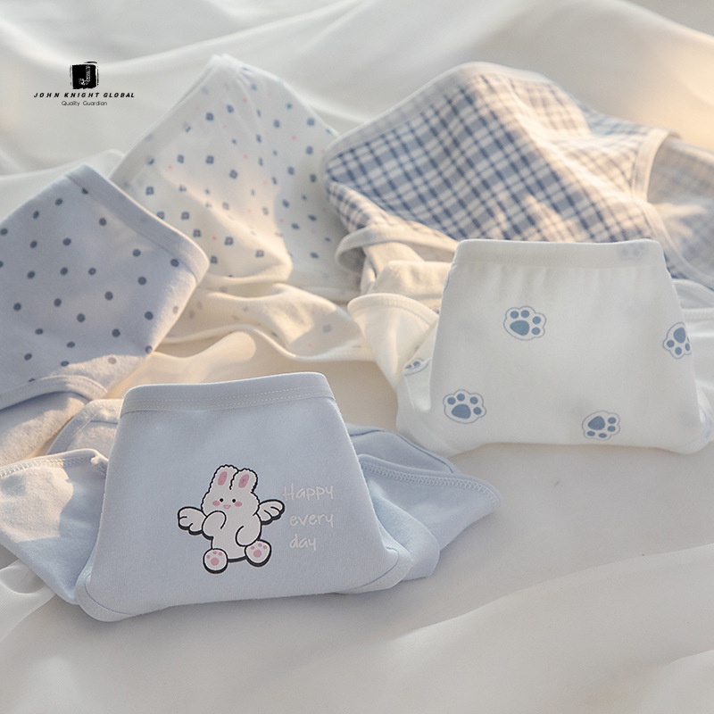 Quần Lót Cotton Mềm Mại Lưng Vừa Thiết Kế Dễ Thương Cho Bé Gái