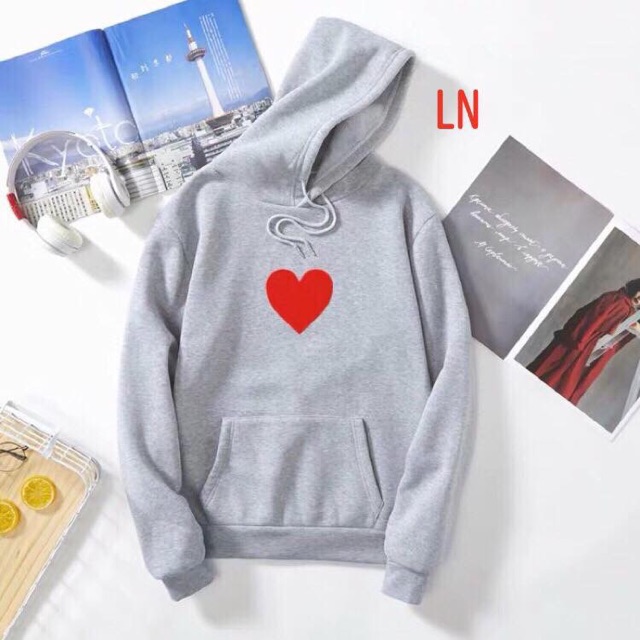 [FREESHIP ĐƠN TỪ 50K] Áo hoodie một tim giữa ngực LNG1119