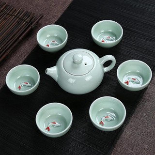 [SALE 10%] Bộ ấm chén trà hình cá 3D