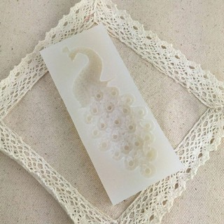 Khuôn silicon hình chim công độc đáo