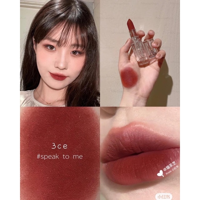 Son 3.c.e trong suốt Soft Matte Lipstick