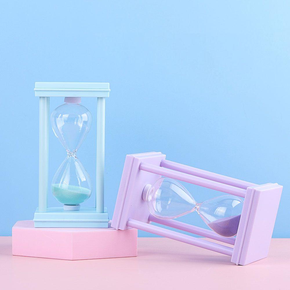 Đồng Hồ Cát Đế Nhựa Nhiều Màu Sắc Hẹn Giờ Tắm Đánh Răng