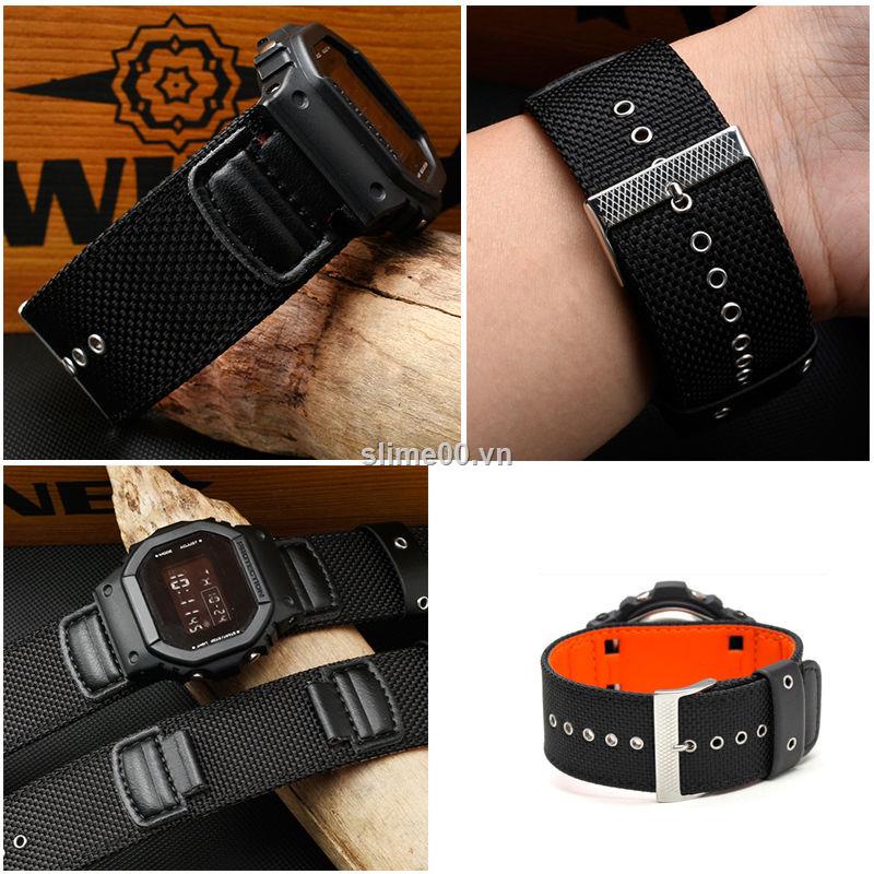 Dây đeo nylon cho đồng hồ casio G - SHOCK AW - 591 ms AW - 590 AWG - M100 approximately / 101 G - 300