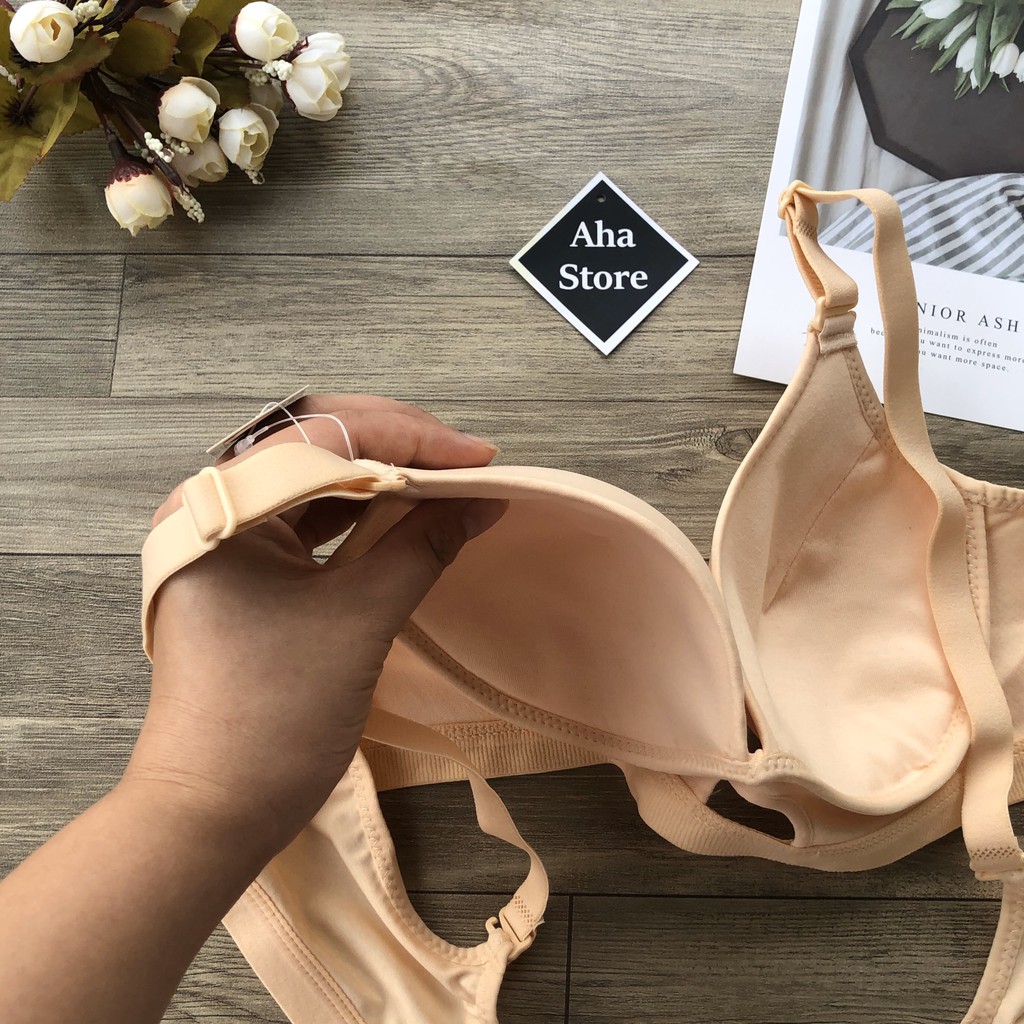 Áo Ngực Cotton BigSize 36,38,40 Không Gọng Mút Mỏng Cao Cấp YiOn Underwear BIG4