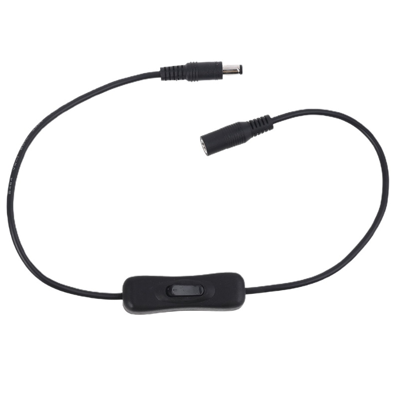 Cáp Mở Rộng 5.5x2.5mm Male Sang Female Với Công Tắc On Off Cho Đèn LED Dây