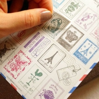 Sticker vintage trang trí – set 6 tờ dán sổ tay, thiệp, bullet journal