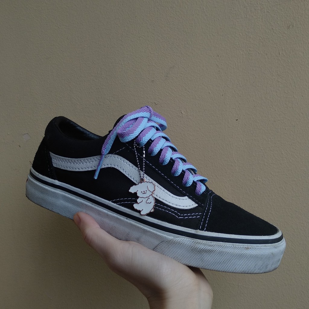 Dây giày phối màu bản dẹt custom giày thể thao sneaker af aj af1 aj1 cv vans nike jordan dài 1m2 1m4 120cm 140cm