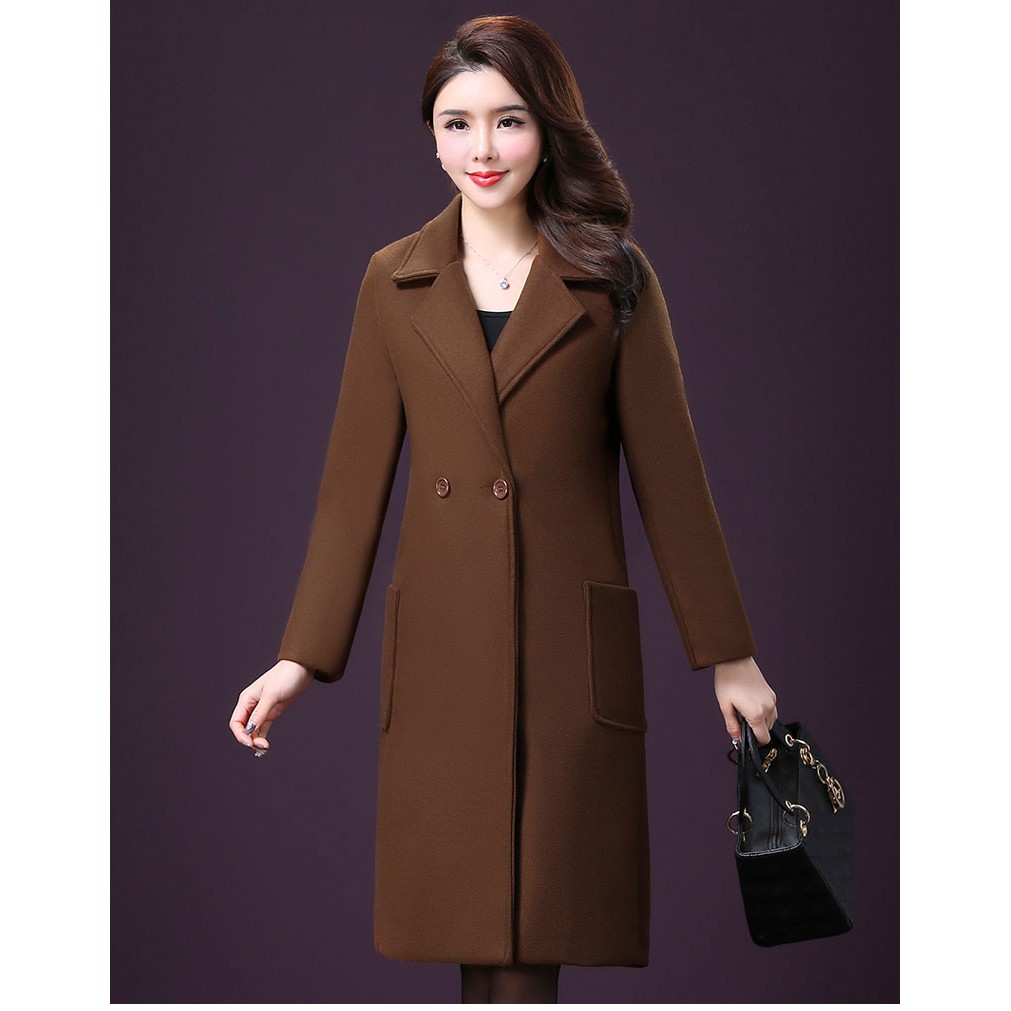 Áo khoác dạ quý bà sang trọng TW003650