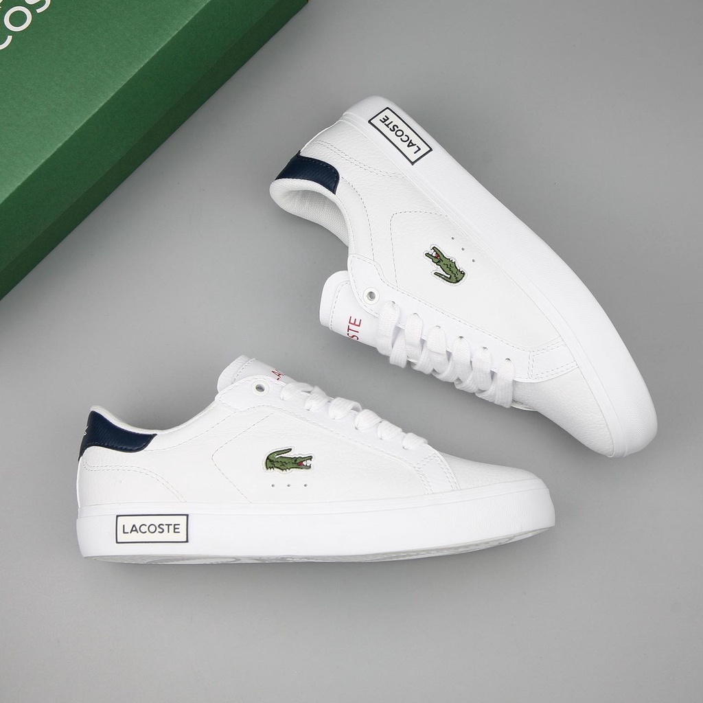 Giày thể thao nam da thật L.C.T thoáng khí êm chân, Giày sneaker cá sấu full box bill bản cao cấp