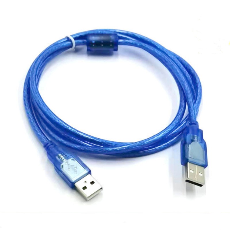 Cable USB 2 đầu màu xanh chống nhiễu loại tốt - 1.5m