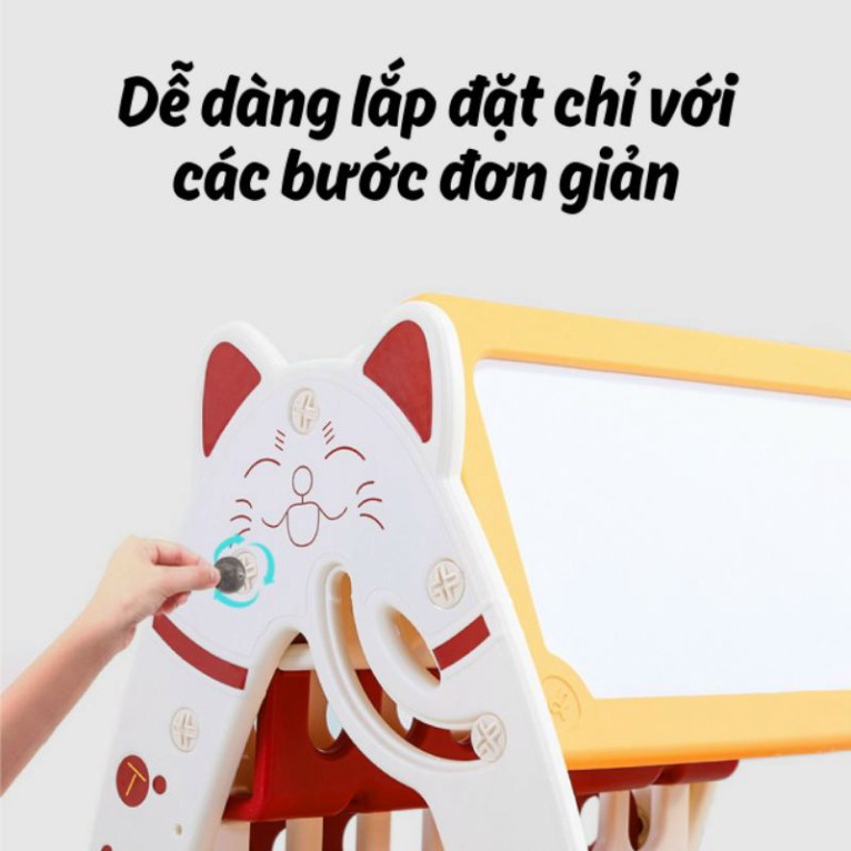 Bảng vẽ mèo HOLLA 3in1 (kèm ghế, bút màu) - Món quà ý nghĩa cho bé