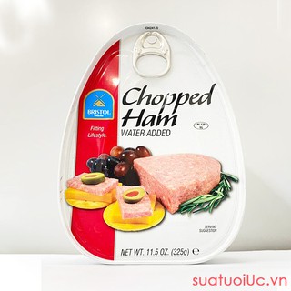 Thịt hộp xắt nhỏ Chopped Ham Bristol 325g - Nhập Khẩu Mỹ