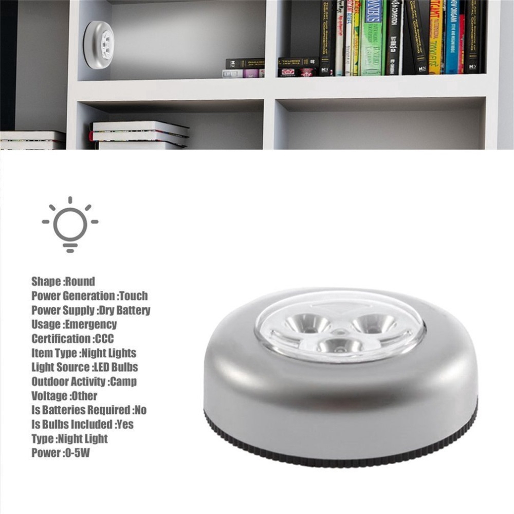 Đèn led mini 3 bóng cảm ứng