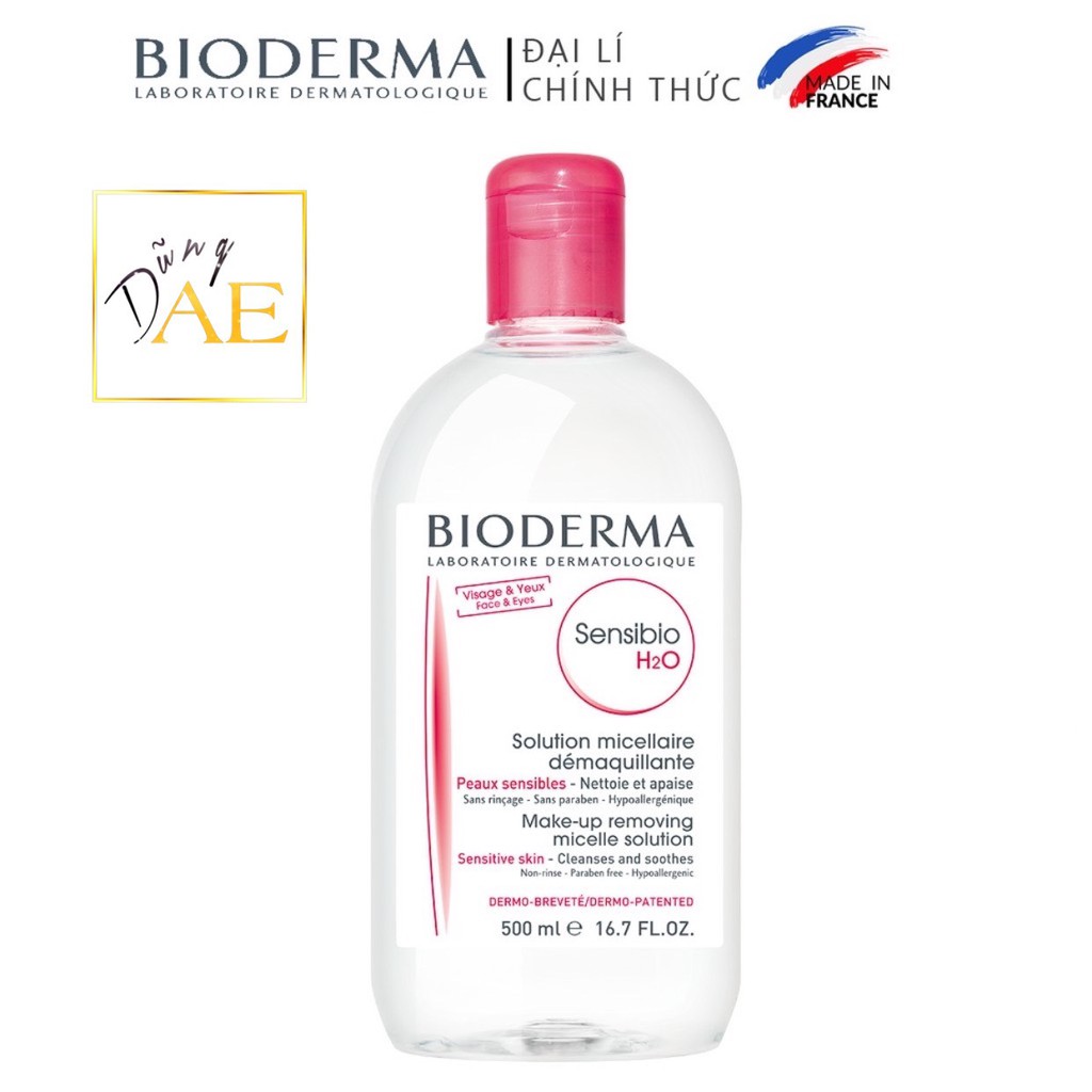 Nước tẩy trang Bioderma cho da nhạy cảm - Bioderma Sensibio + Sebium H2O 500ml