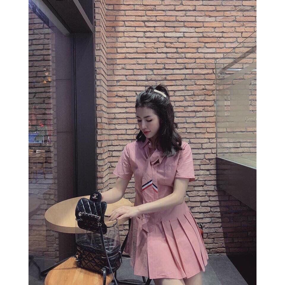 Váy Sơ MI XÒE THẮT CÀ VẠT