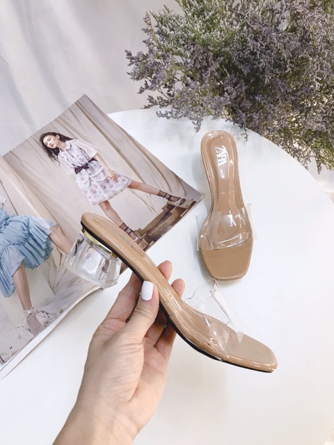 ☘️ Guốc mika gót vuông 3cm