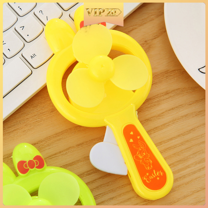 Quạt Cầm Tay Vip2U Kiểu Hoạt Hình Đáng Yêu | BigBuy360 - bigbuy360.vn