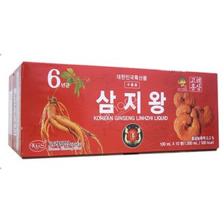 Nước hồng sâm linh chi hàn quốc kgs hộp 10 chai x 100ml, nước hồng sâm - pp sâm yến 3a