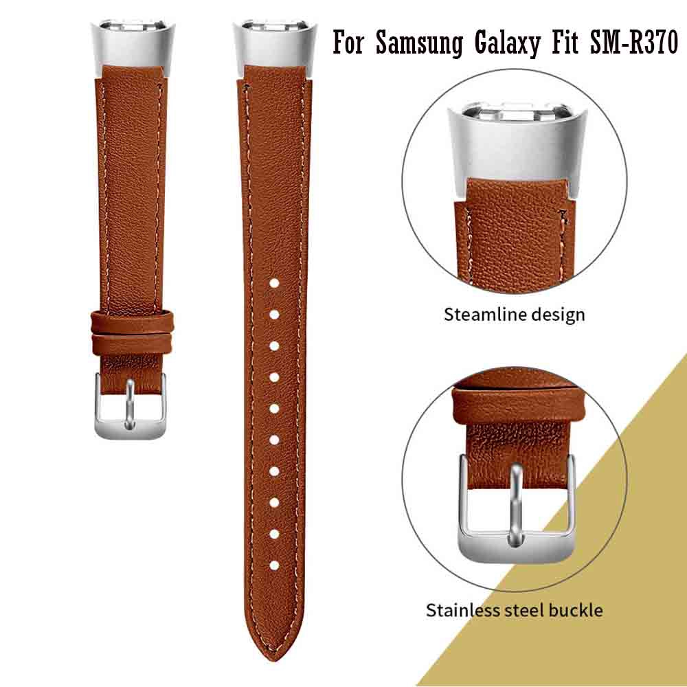 Dây Đeo Da Kiểu Dáng Thời Trang Dành Cho Đồng Hồ Thông Minh Samsung Galaxy Fit Sm-R370 / Galaxy fit-e SM-R375