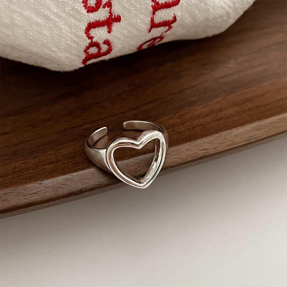 Nhẫn Hở Khắc Chữ Phong Cách Vintage Cá Tính Cho Nữ