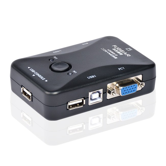 BỘ GỘP TÍN HIỆU MÀN HÌNH VGA KVM USB 2.0 FJGEAR 2 CPU CHUNG 1 MÀN HÌNH FJ 2UK , 4 CPU CHUNG 1 MÀN HÌNH FJ 4UA CÁP KVM