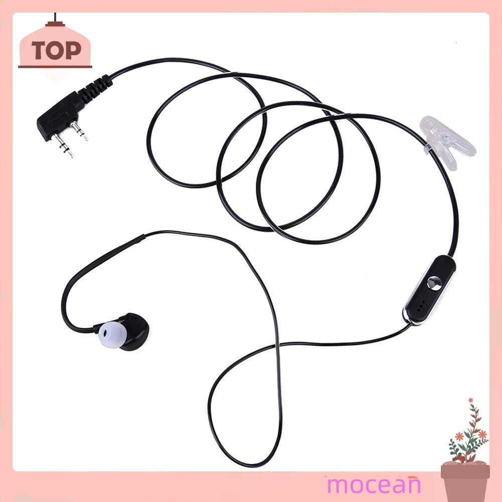 Tai Nghe Mocean 2 Pin Có Mic Cho Baofeng Retevis Radios Đen