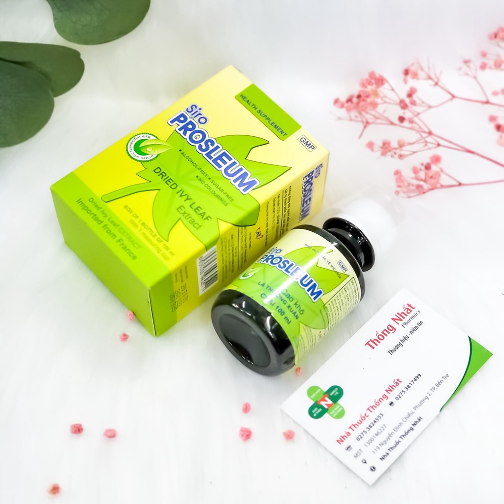 Prosleum  lá Thường Xuân Azinnecare Bổ Phổi, Ấm Họng, Tiêu Đờm, Dưỡng Phổi Hậu CV-19 chai 100ml