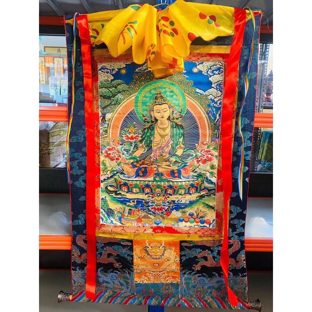 [PBMC]Thangka thêu 1.3m - Gấm Tây Tạng