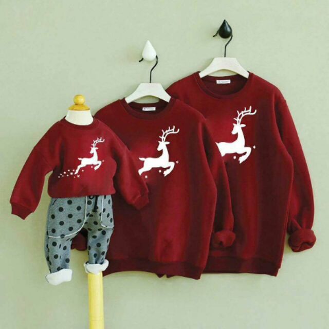 Áo nỉ bông tuần lộc