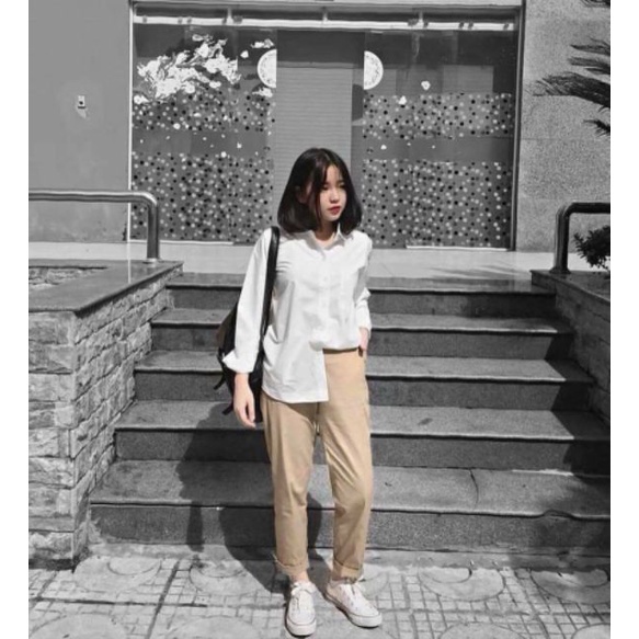 QUẦN BASIC PANTS KAKI MÀU ĐEN / BE NÂU TAN UNISEX