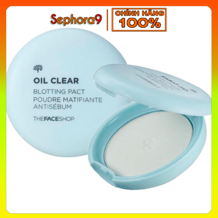 Phấn trang điểm kiềm dầu dạng nén TFS Oil Clear The Face Shop 9g SFP30 PA++