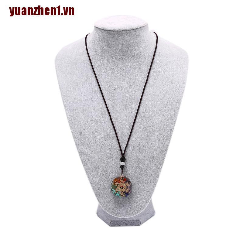 [YUANZHEN1] Vòng cổ Mặt Đá Thiền Chakra Chữa Lành